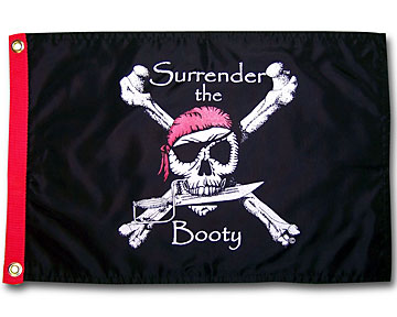 Surrender the booty atv flag