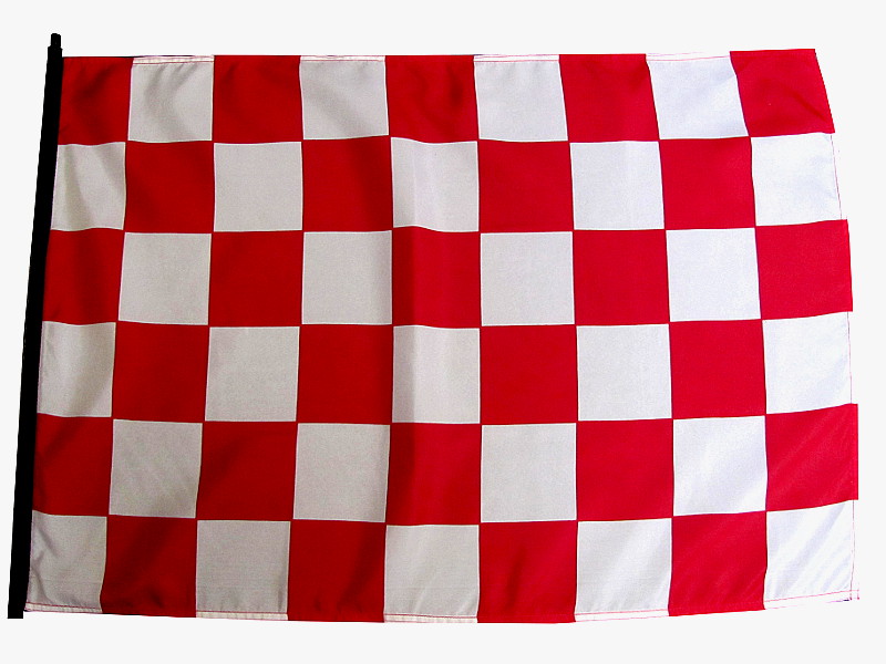 Red and white checker atv flag