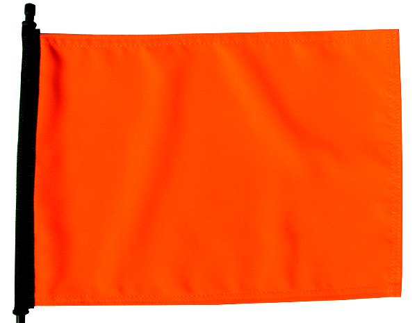High visibility orange atv flag