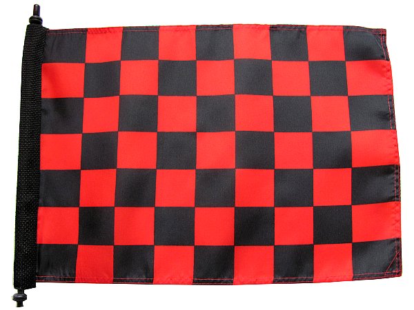 Red and Black checker atv flag