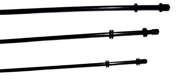 black fiberglass poles